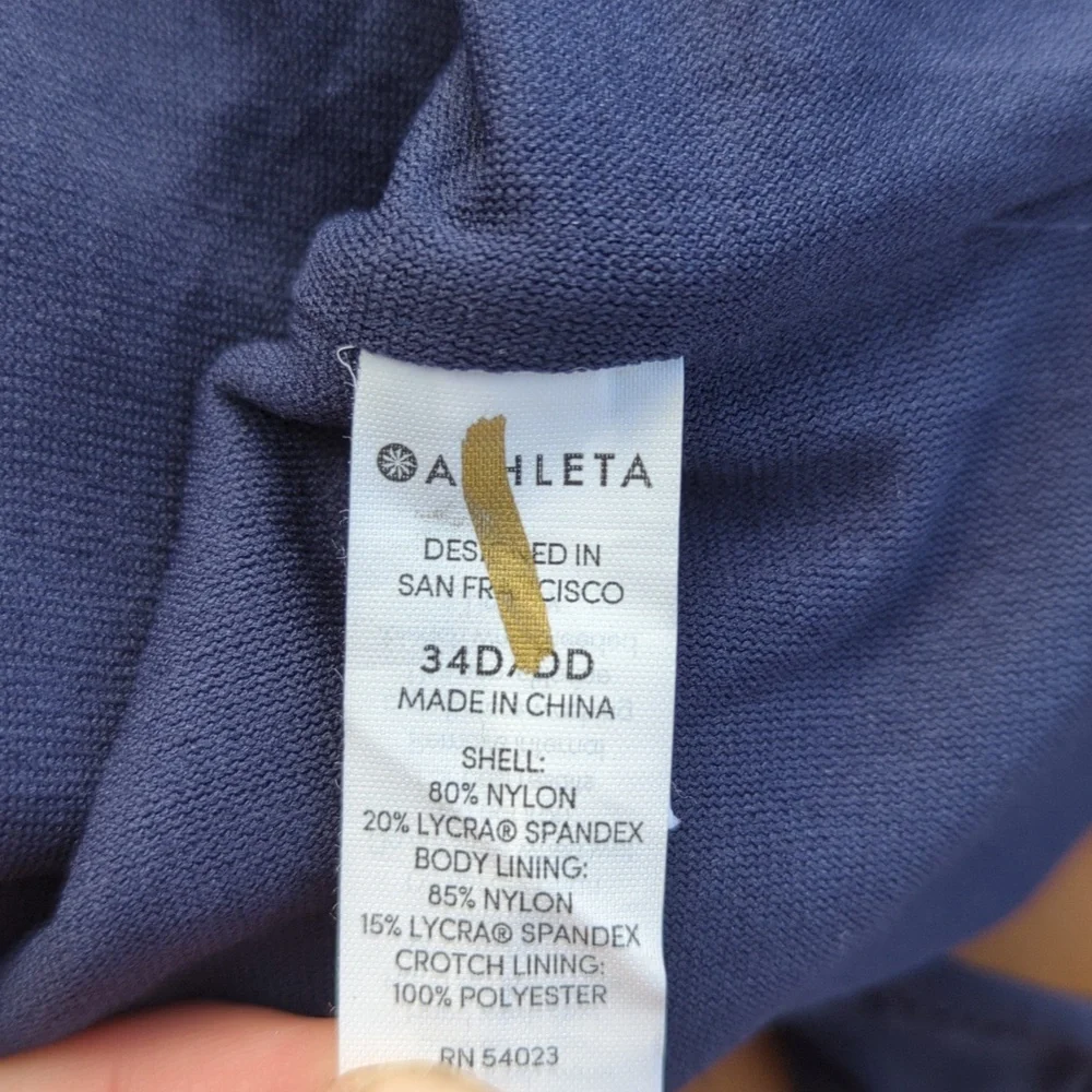 NWT 34D DD Athleta High Leg One Piece - Picture 5 of 9